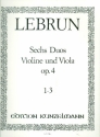 6 Duos Band 1 (Nr.1-3) fr Violine und Viola Stimmen