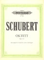 Oktett F-Dur op.166 D803 für Klarinette, Horn, Fagott, 2 Violinen, Viola, Violoncello und Kontr Stimmen