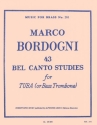43 Bel Canto Studies for tuba (bass trombone)