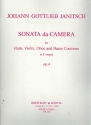 Sonata da camera C-Dur op.4 fr Flte, Oboe, Violine und Bc