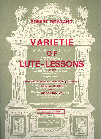 Variatie of lute-lessons vol.6 Ppavins for guitar (1610)