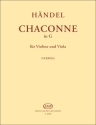Chaconne in G fr Violine und Viola Partitur