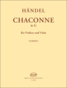 Chaconne in G fr Violine und Viola Partitur