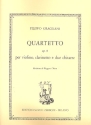 Quartetto op.8 per violino, clarinetto e 2 chitarre partitura e 4 parte