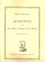 Quartetto op.8  per violino, clarinetto e 2 chitarre partitura e 4 parte