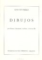 Dibujos per flauto, clarinetto, violino e violoncello partitura