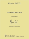 Concerto sol majeur pour piano et orchestre for 2 pianos