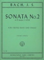 Sonata D major no.2 BWV1028 for double bass and piano