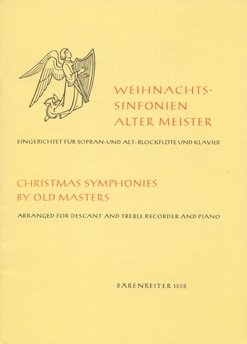 Weihnachtssinfonien alter Meister fr 2 Blockflten (SA) und Klavier