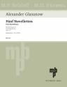 5 Noveletten op.15 fr Streichquartett Stimmen
