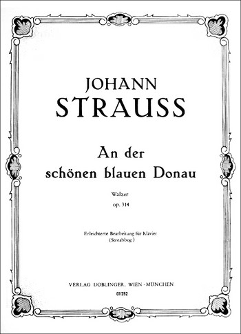 An der schnen blauen Donau op.314 fr Klavier