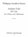 Andante fr eine Walze in eine kleine Orgel KV616 fr 2 Flten und 2 Klarinetten