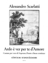 Ardo e ver per te d'amore (cantata) per soprano, flauto e bc Partitur und Stimme