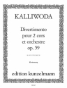Divertimento op.59 für 2 Hörner und Orchester für 2 Hörner und Klavier