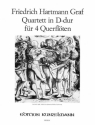 Quartett D-Dur für 4 Flöten Stimmen