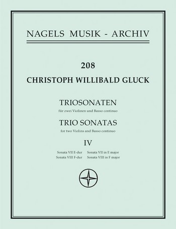 Triosonaten Band 4 (Nr.7-8) fr 2 Violinen und Bc Partitur und 3 Stimmen