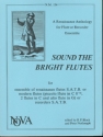 SOUND THE BRIGHT FLUTES FOR SATB ENSEMBLE OF RENAISSANCE FLUTES SCORE+PARTS