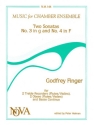 2 SONATAS (NO.3 G MINOR, NO.4 F MA- JOR) FOR 2 TREBLE RECORDERS AND BC (OR FL,VL, OB.)  -PARTS-