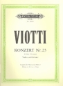 Konzert G-Dur Nr.23 für Violine und Orchester für Violine und Klavier