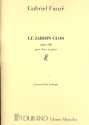 LE JARDIN CLOS OP.106 POUR CHANT ET PIANO (FR) LERBERGHE, C. VAN, TEXT