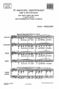 O sacrum convivium pour 4 voix mixtes et orgue ad lib. partition (la)