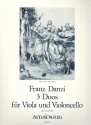 3 Duos op.9 Band 1 fr Viola und Violoncello Stimmen