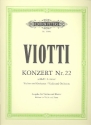 Konzert a-Moll Nr.22 fr Violine und Orchester fr Violine und Klavier