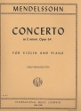Concerto e minor op.64 for violin and piano