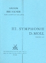 Sinfonie d-Moll Nr.3 in der Fassung von 1889 für Orchester Studienpartitur