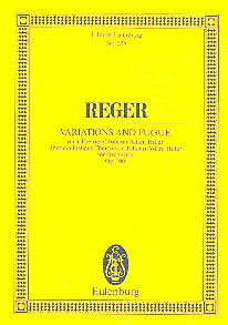 Variations and fugue on a theme by J. A. Hiller op.100 for orchestra study score