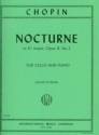 Nocturne E flat major op.9,2 for cello and piano