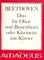 Duo op.43,14 fr Oboe und Bassetthorn (Klarinette) und Klavier