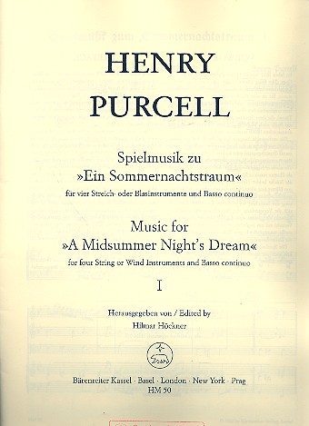 Spielmusik zum Sommernachtstraum fr Streichorchester Partitur