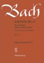 Du sollt Gott deinen Herren lieben Kantate Nr.77 BWV77 Klavierauszug (dt/en)