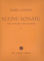 Kleine Sonate op.15 fr Violine und Klavier