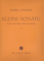 Kleine Sonate op.15 fr Violine und Klavier