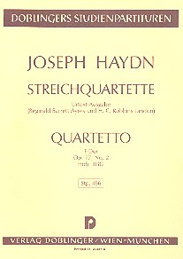 Streichquartett F-Dur op.77,2 Hob.IIIi:82   Studienpartitur