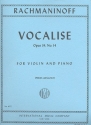 Vocalise op.34,14 for violin and piano