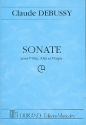 Sonate pour flute, alto et harpe, partition miniature