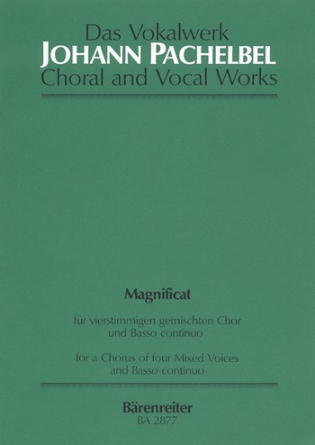Magnificat fr gem Chor und Bc Partitur