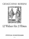 12 Walzer fr 2 Flten Spielpartitur