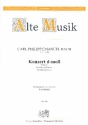 Konzert d-Moll Wq22  fr Flte und Streichorchester fr Flte und Klavier