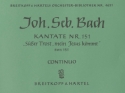 S��er Trost mein Jesus k�mmt Kantate Nr.151 BWV151 Orgel