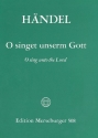 O singet unserm Gott fr Soli, Chor und Orchester Partitur (dt/en)