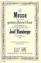 Messe G-Dur op.151 fr gem Chor a cappella Partitur (la)