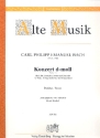 Konzert d-Moll Wq22 für Flöte und Streichorchester Partitur (= Cembalo)