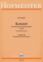 Konzert Es-Dur  fr Klarinette und Orchester  fr Klarinette und Klavier