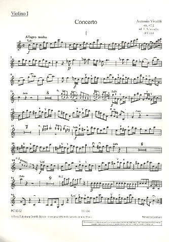 Concerto grosso C-Dur op.47,2 fr 2 Flten und Streicher Violine 1