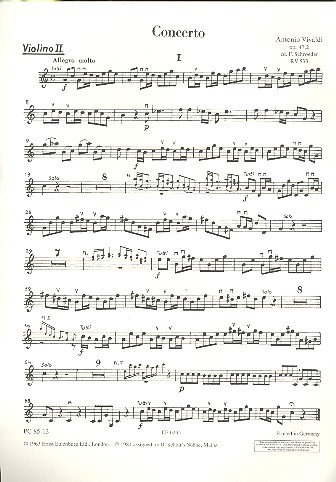 Concerto grosso C-Dur op.47,2 fr 2 Flten und Streicher Violine 2