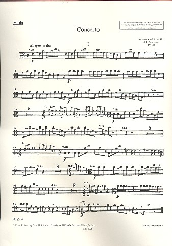 Concerto grosso C-Dur op.47,2 fr 2 Flten und Streicher Viola